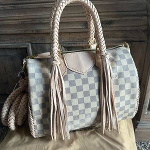 Vintage Boho Icon Blanca - Louis Vuitton Speedy 30 Damier Azur Canvas